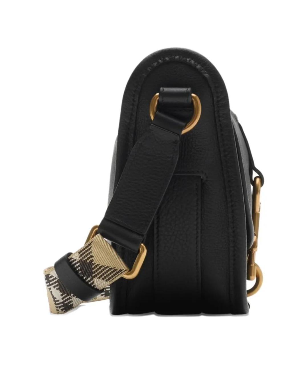 BURBERRY Черная кожаная сумка через плечо, фото 3