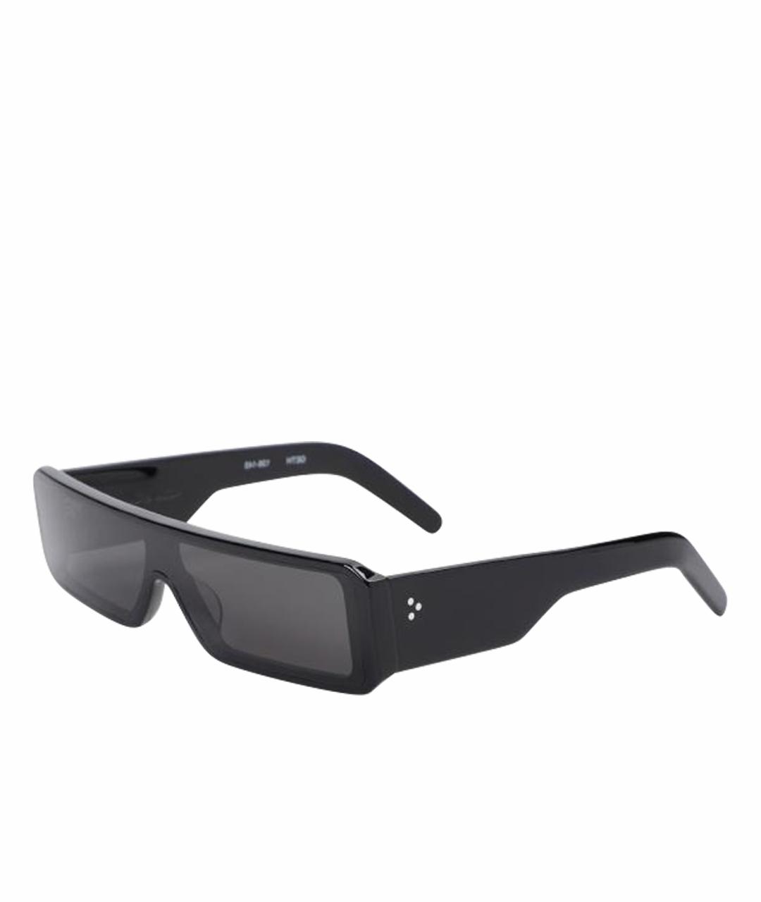 RICK OWENS Черные пластиковые солнцезащитные очки, фото 1