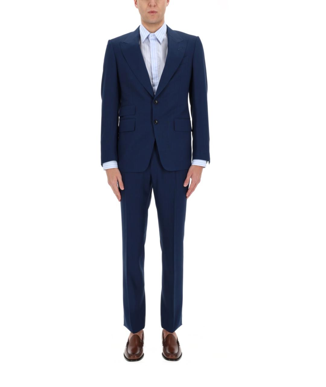 TOM FORD Синий классический костюм, фото 3