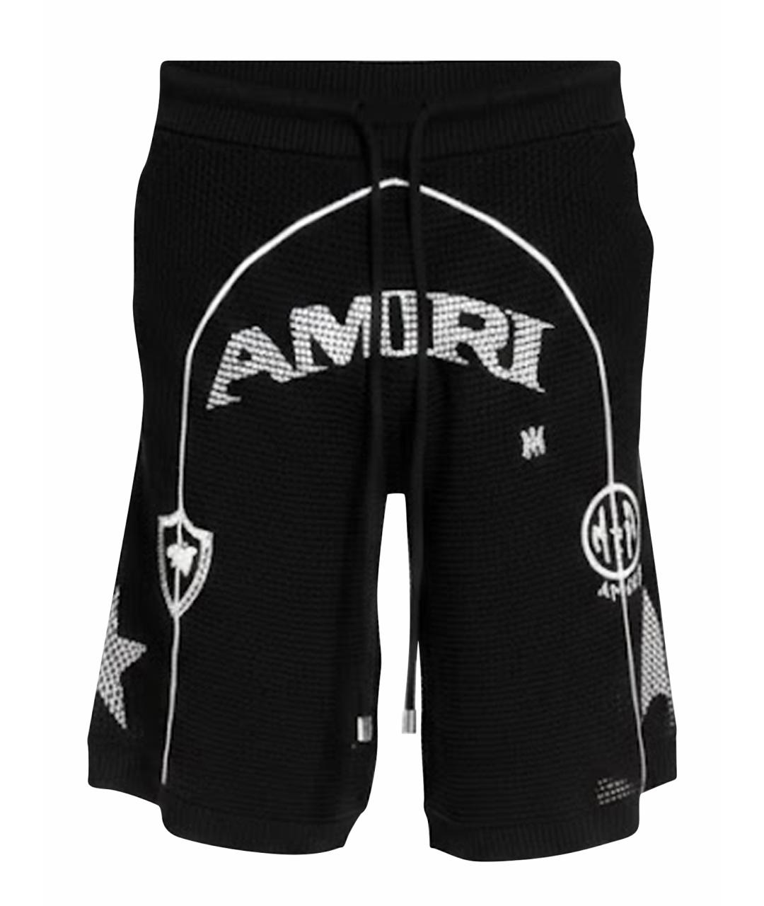 AMIRI Черные хлопковые шорты, фото 1