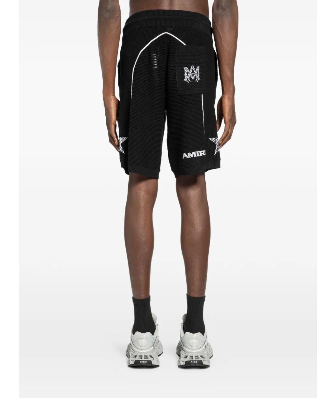AMIRI Черные хлопковые шорты, фото 3