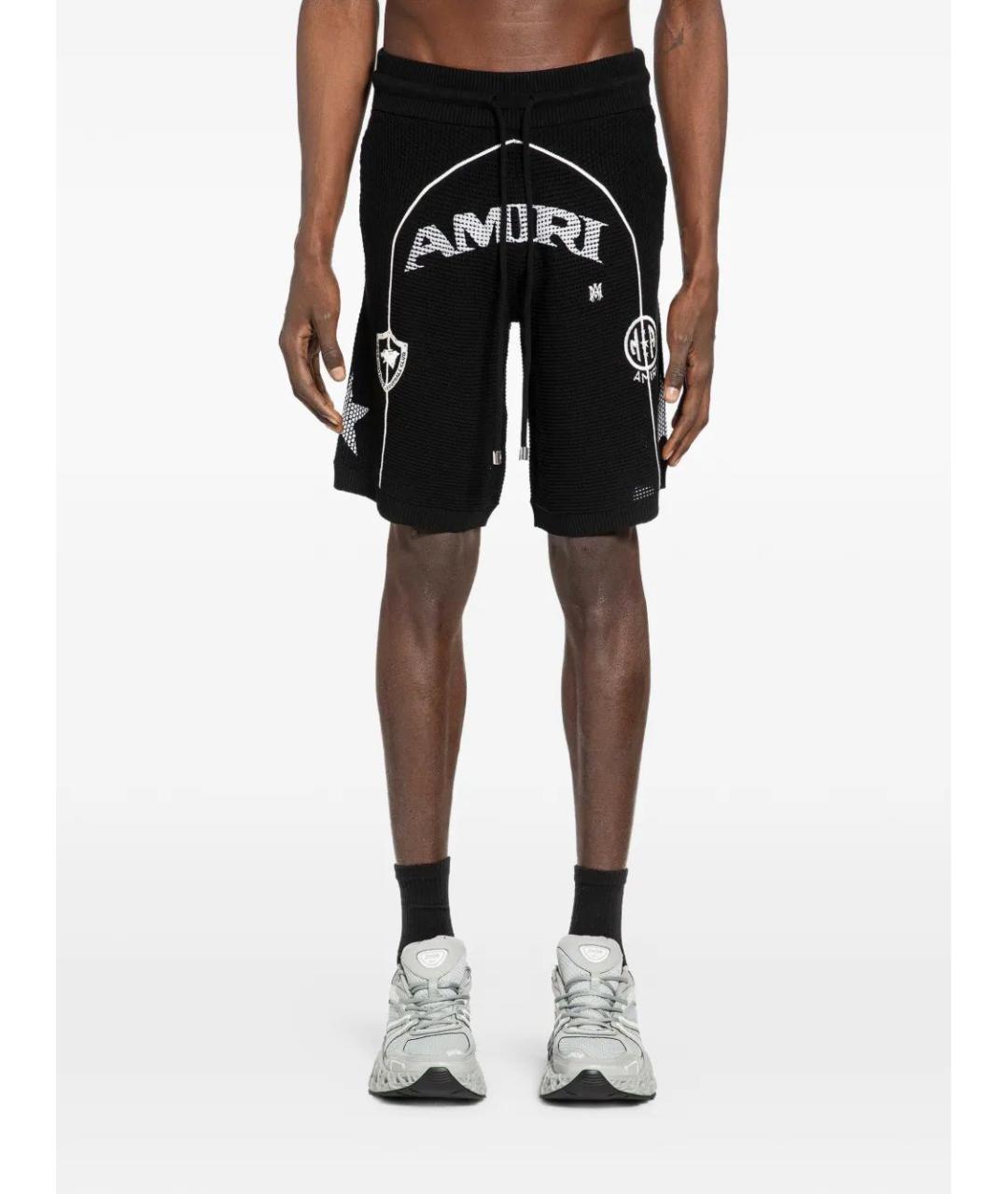 AMIRI Черные хлопковые шорты, фото 4