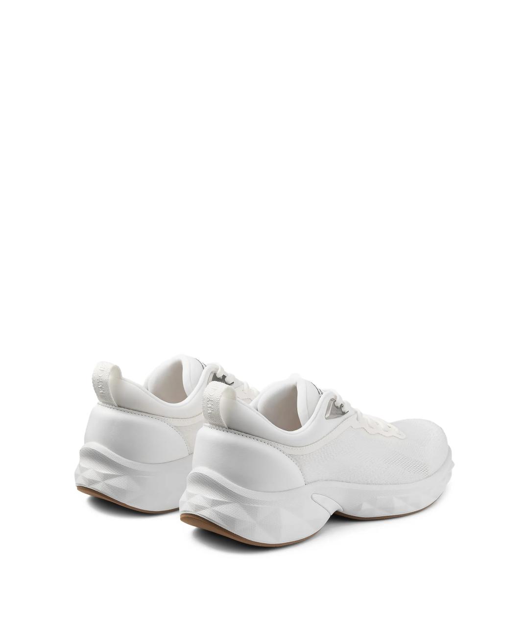 JIMMY CHOO Белые текстильные кроссовки, фото 3