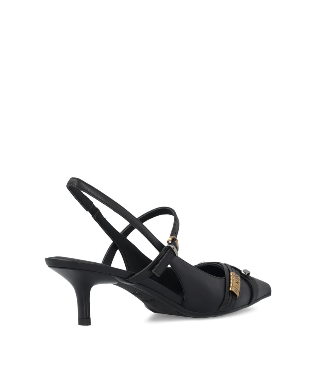 PINKO Черные кожаные туфли, фото 3