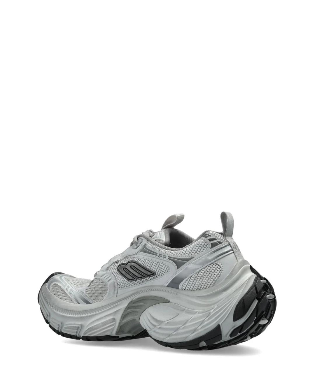 BALENCIAGA Серые текстильные низкие кроссовки / кеды, фото 3