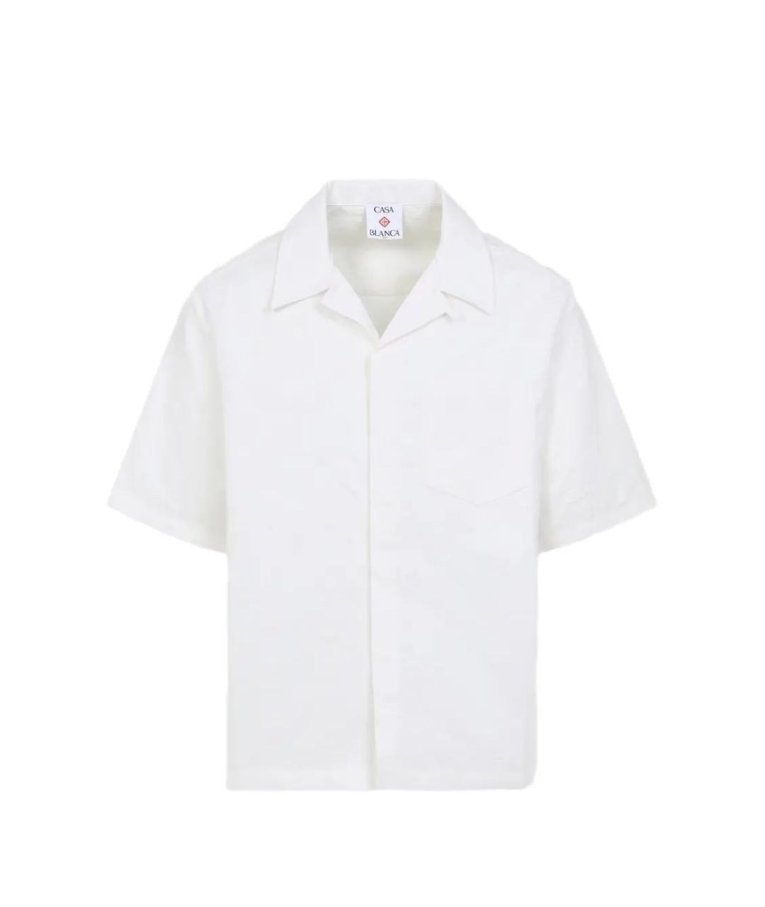 CASABLANCA Белая хлопковая кэжуал рубашка, фото 1