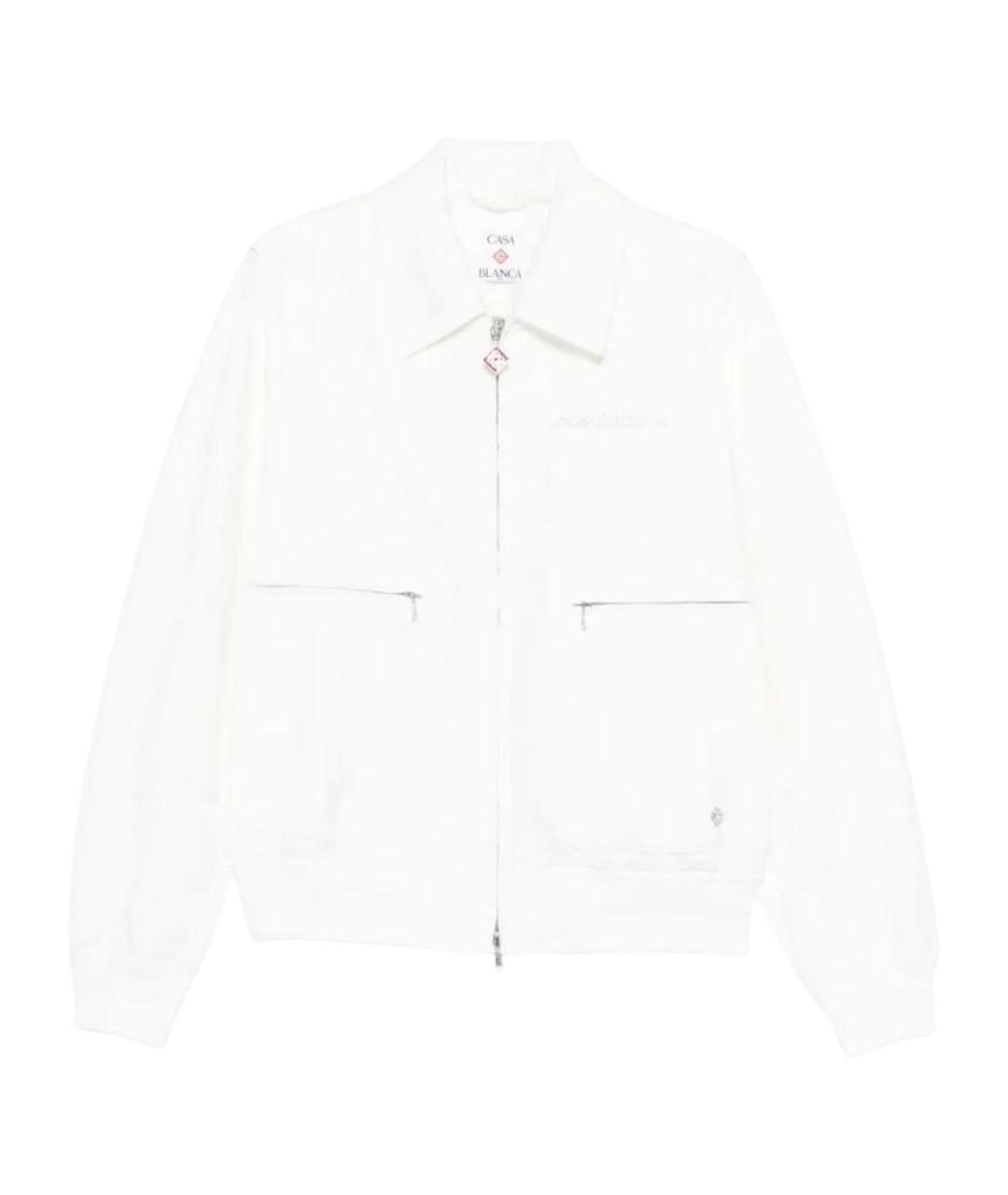 CASABLANCA Белая хлопковая куртка, фото 1
