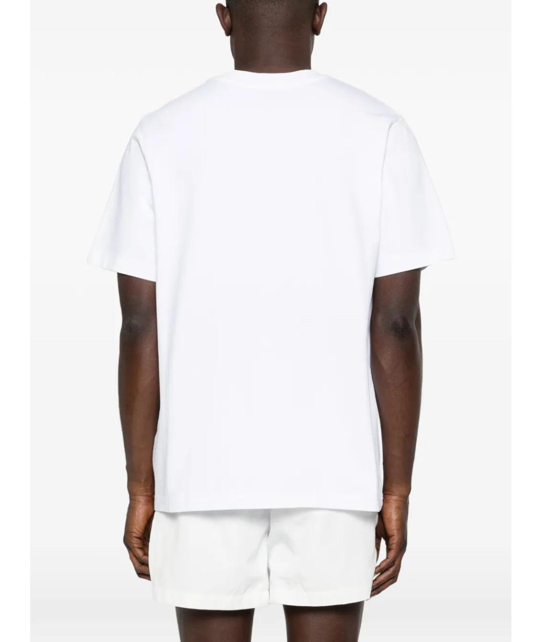 CASABLANCA Белая хлопковая футболка, фото 4