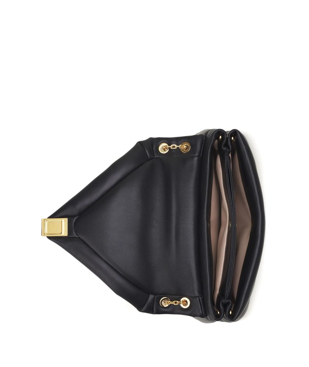 LANVIN Черная кожаная сумка через плечо, фото 2