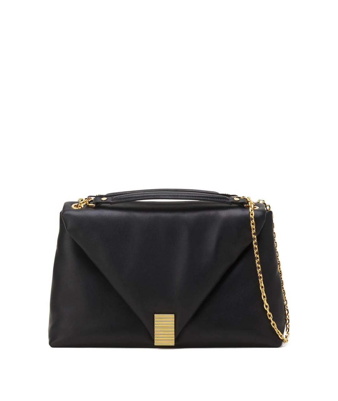 LANVIN Черная кожаная сумка через плечо, фото 1