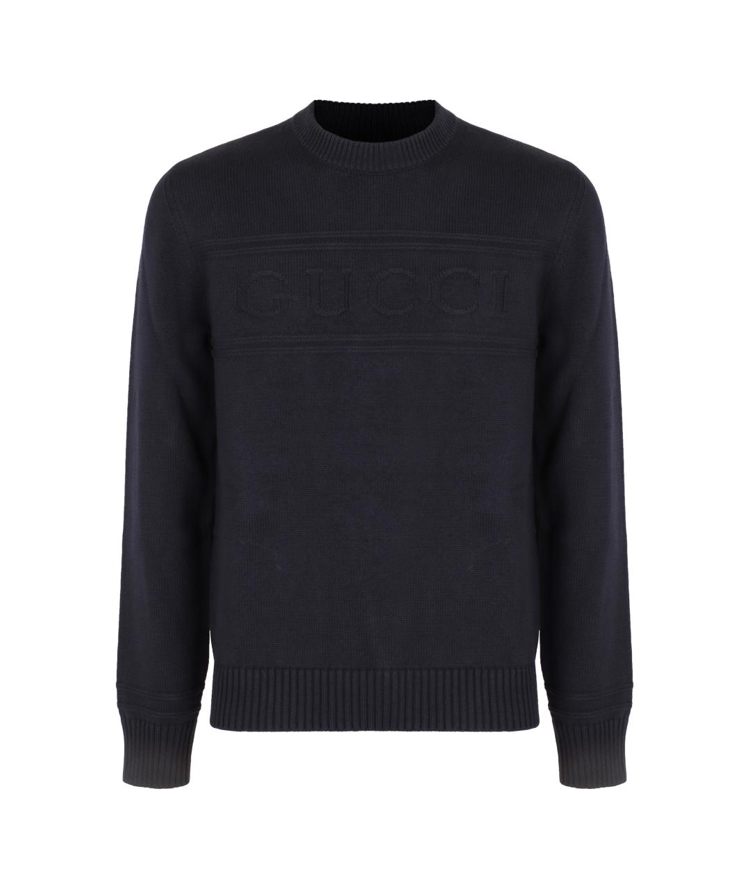 GUCCI Синий джемпер / свитер, фото 1