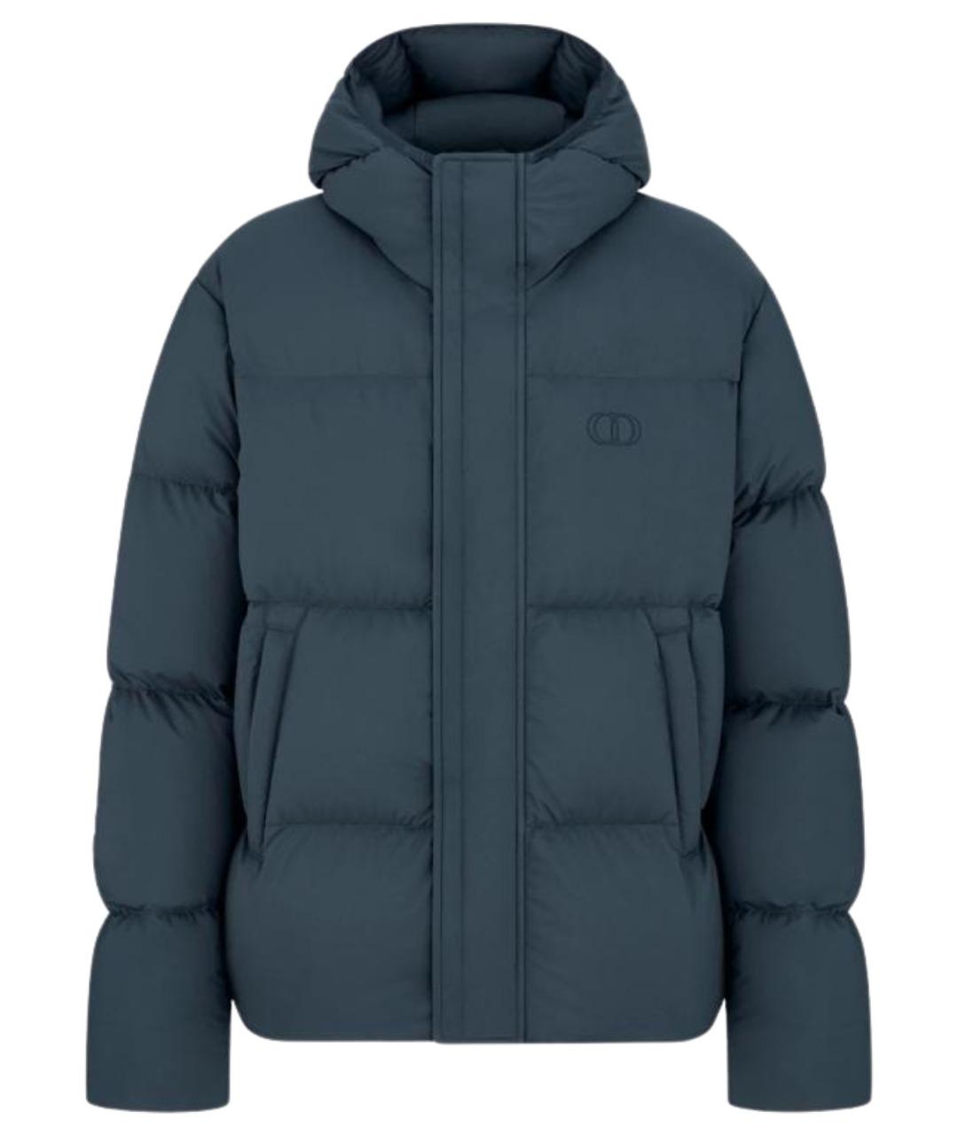 CHRISTIAN DIOR Синий полиэстеровый пуховик, фото 1