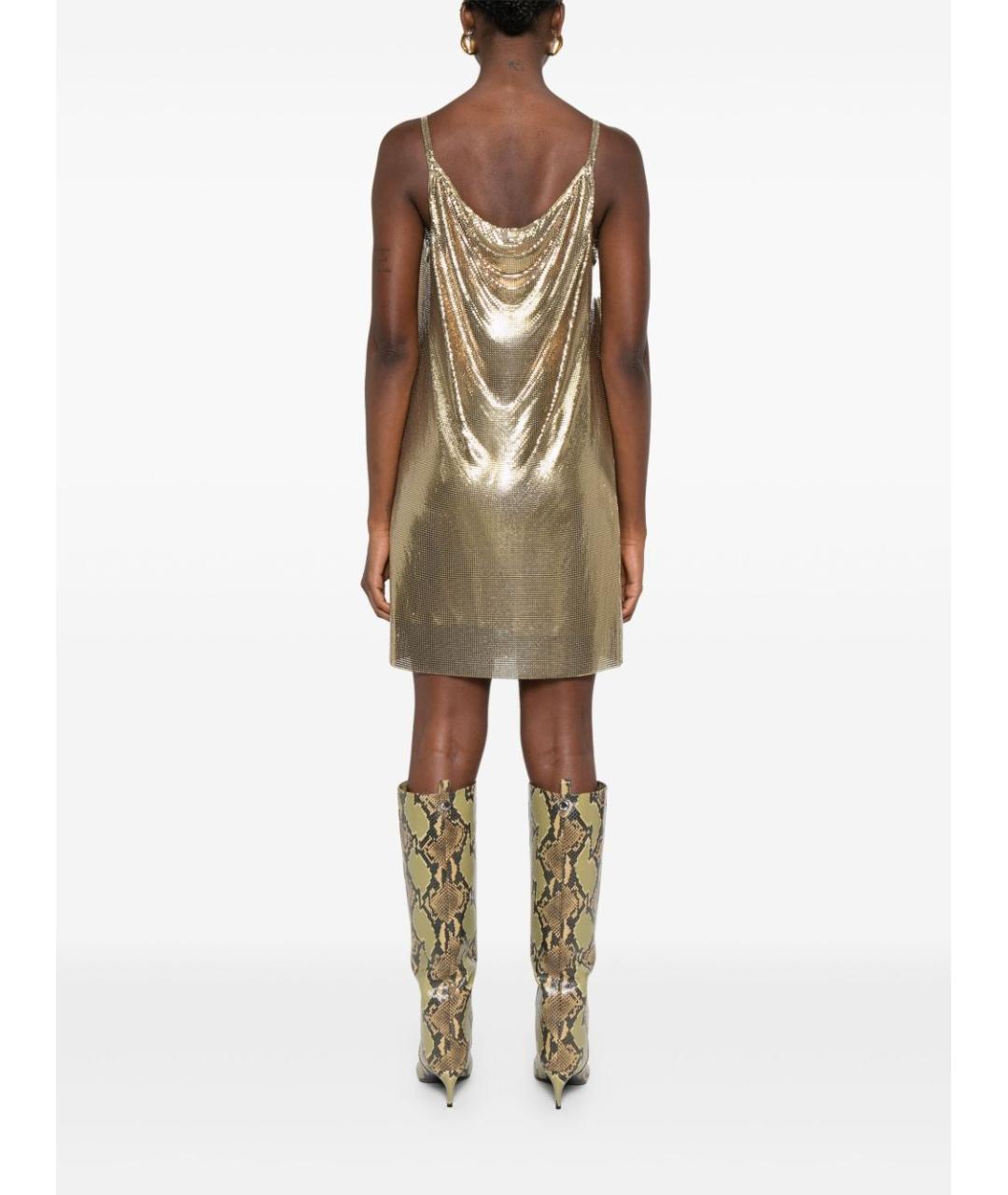 VERSACE Золотое коктейльное платье, фото 2