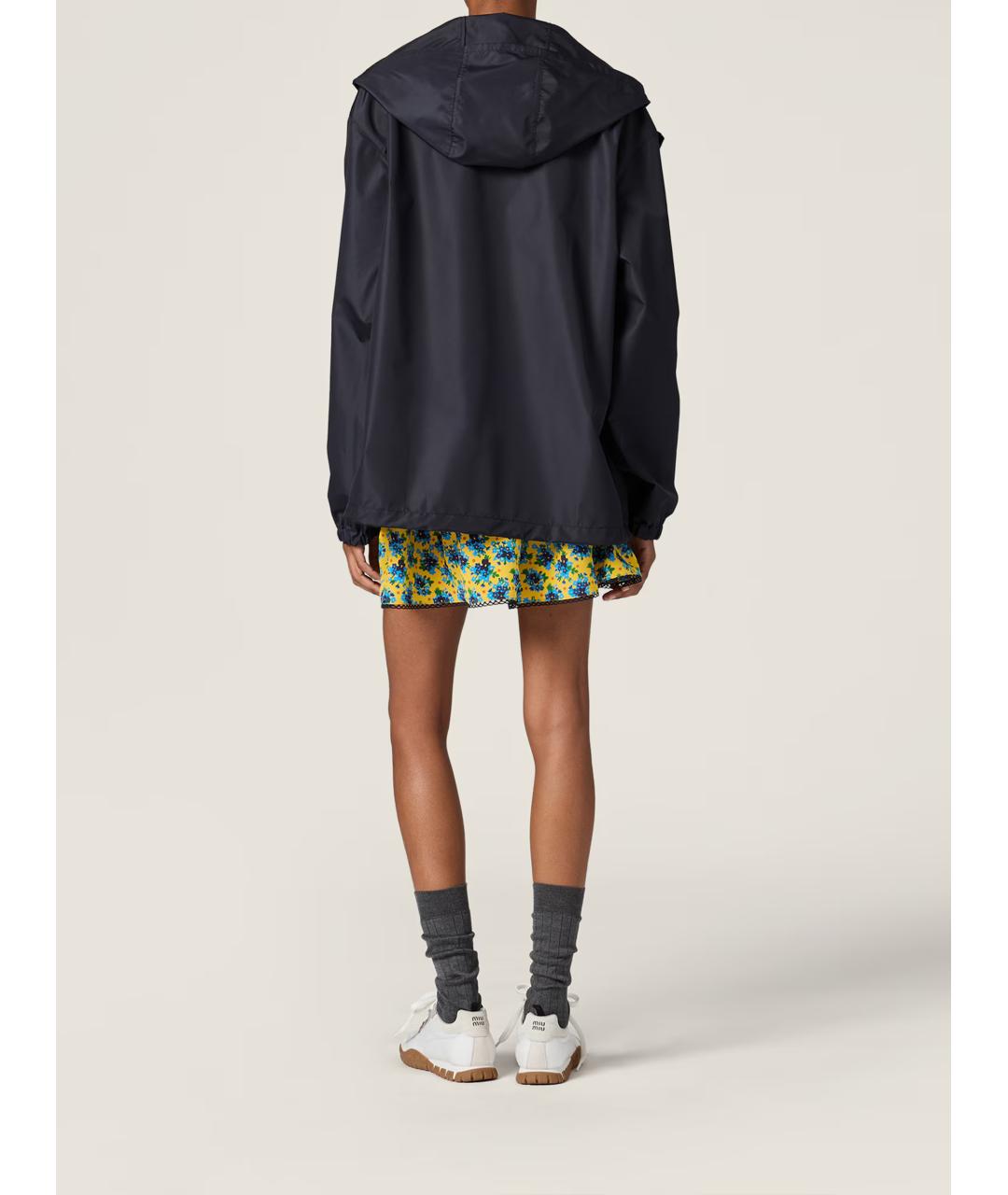 MIU MIU Синяя полиэстеровая куртка, фото 3