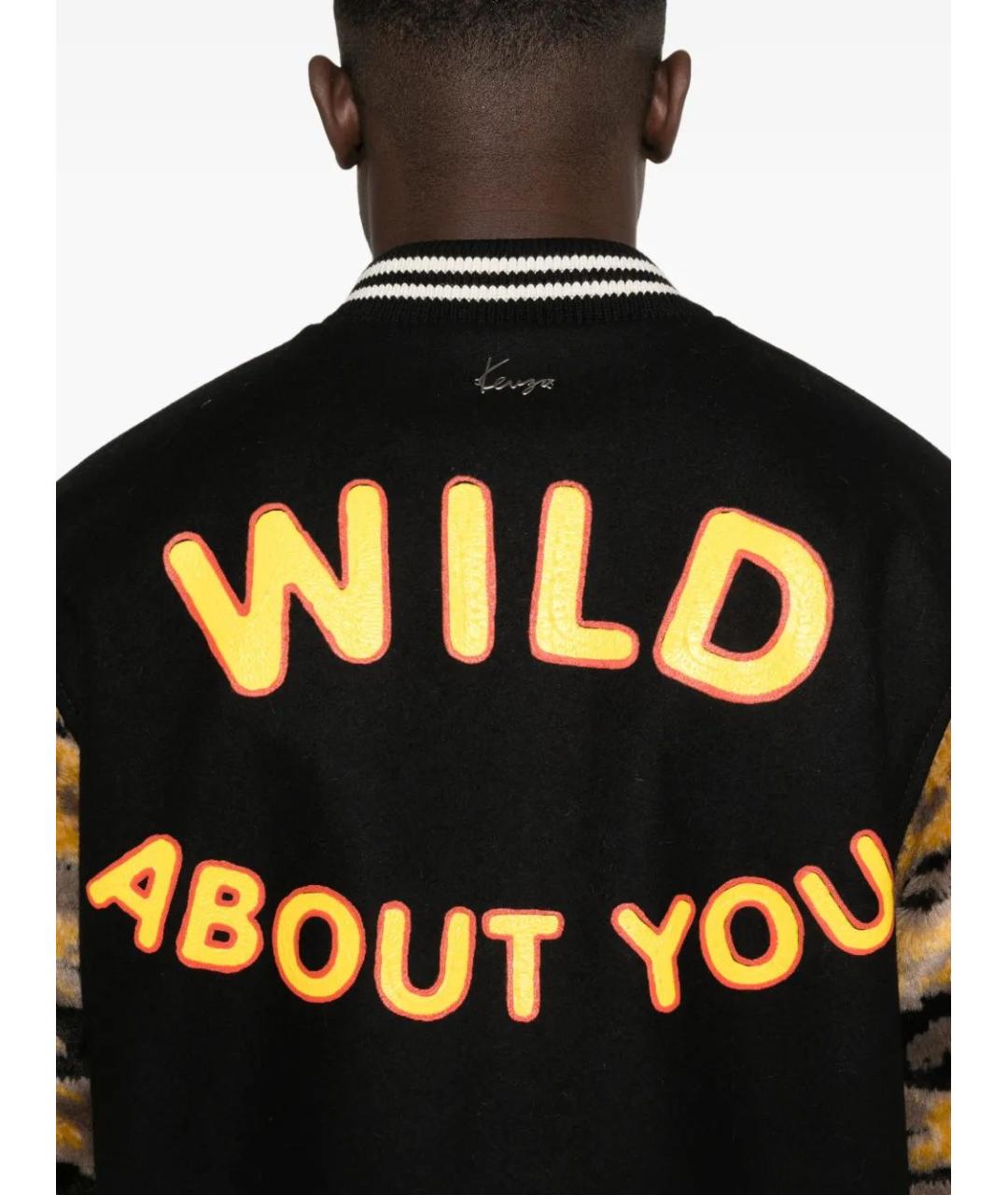 KENZO Черная шерстяная куртка, фото 5