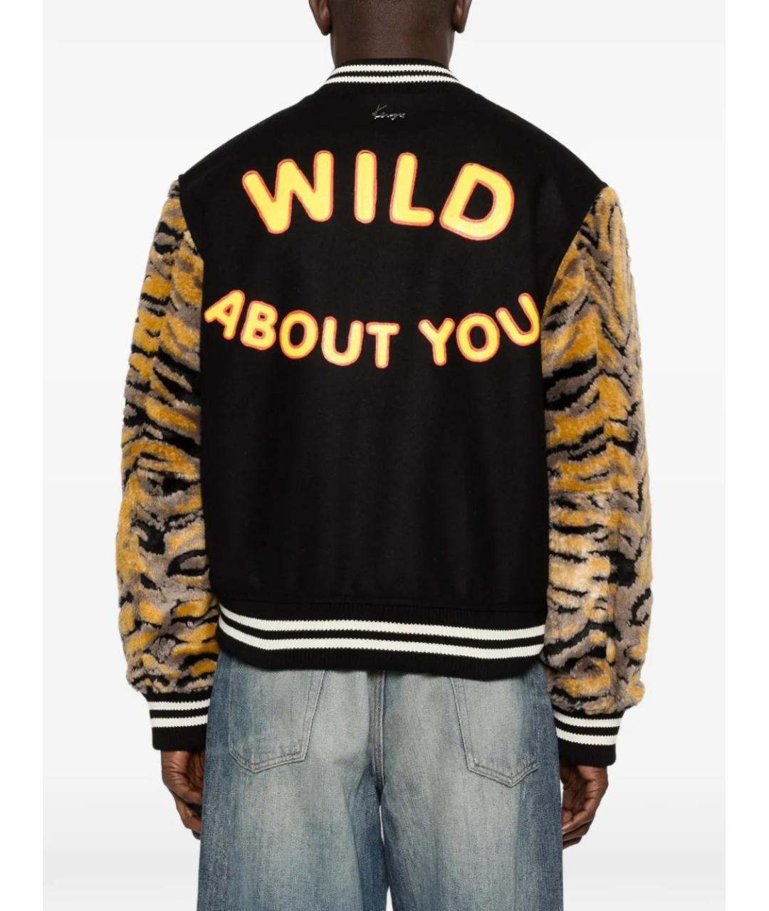 KENZO Черная шерстяная куртка, фото 4