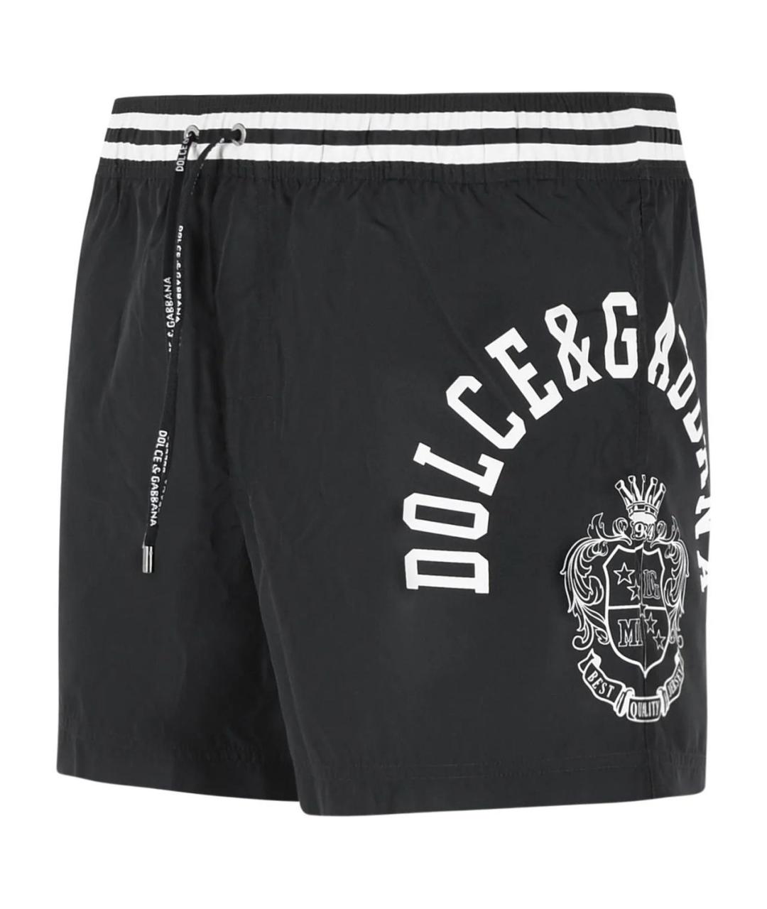 DOLCE&GABBANA Черные полиамидовые шорты, фото 3
