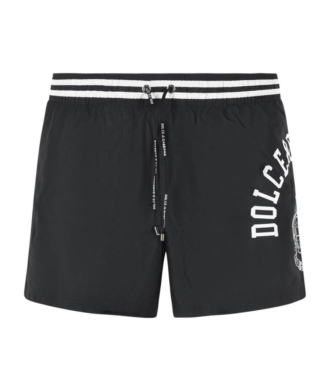 DOLCE&GABBANA Черные полиамидовые шорты, фото 1