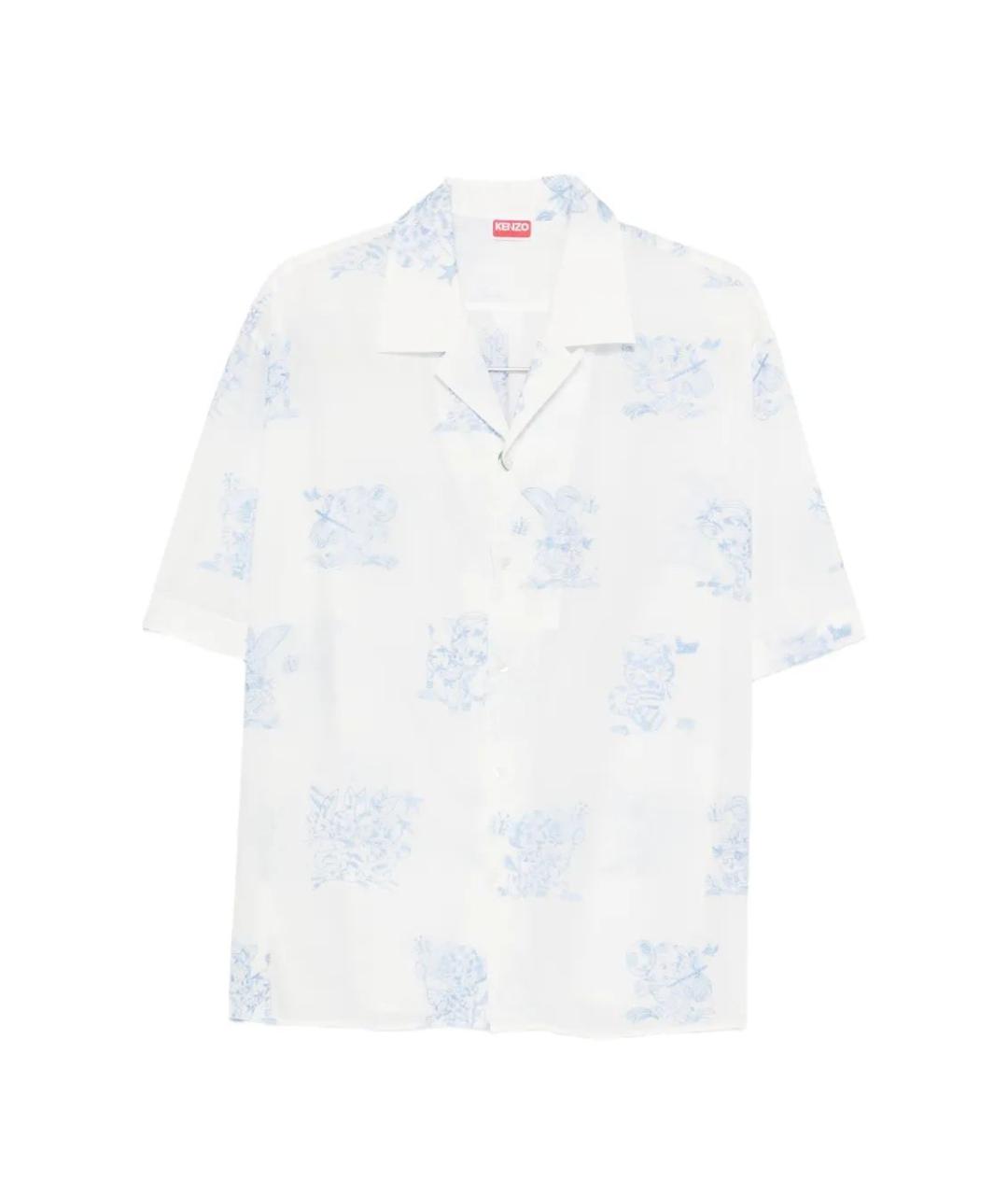 KENZO Белая хлопковая кэжуал рубашка, фото 1