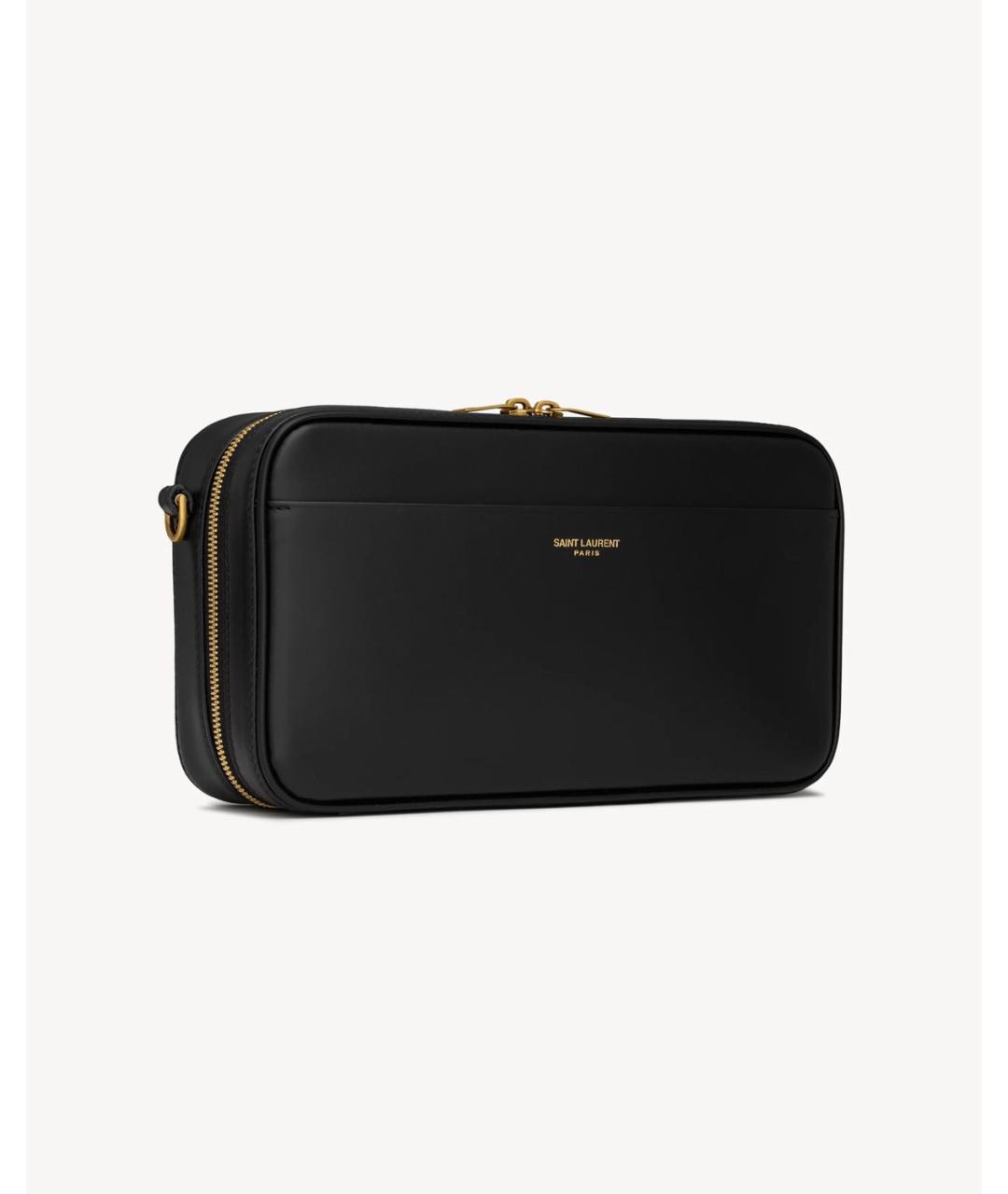 SAINT LAURENT Черная кожаная папка для документов, фото 5