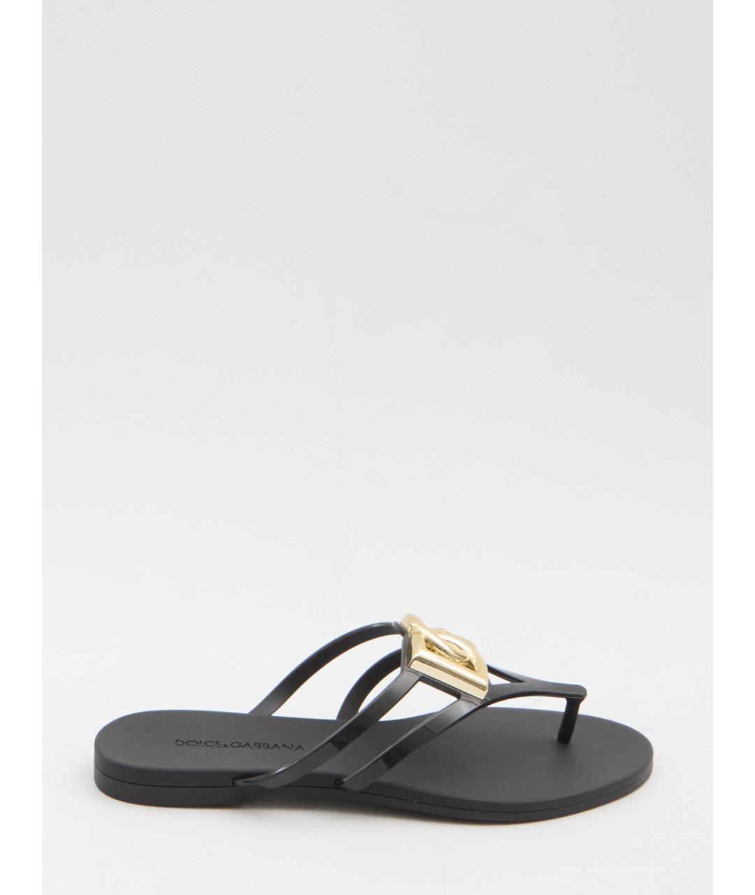 DOLCE&GABBANA Черные сандалии, фото 6