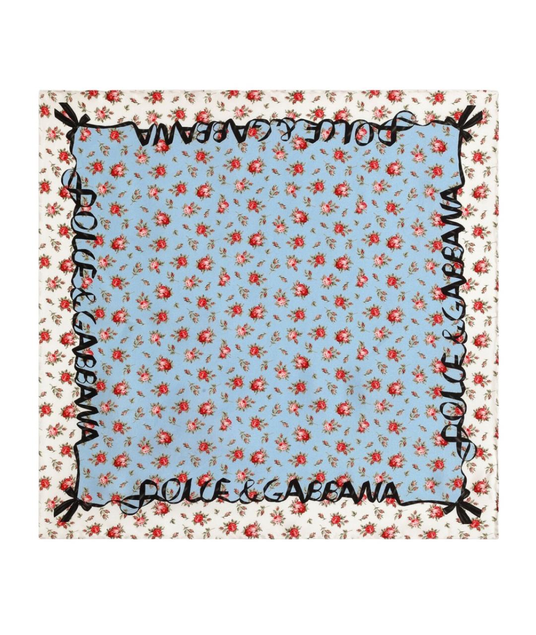 DOLCE&GABBANA Мульти шелковый платок, фото 1