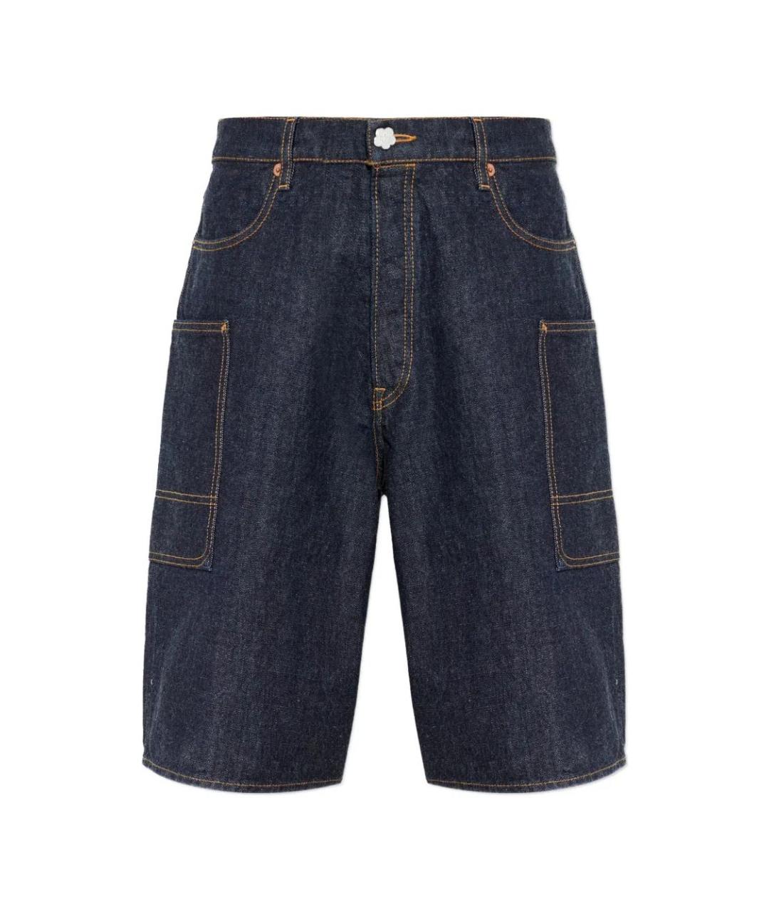 KENZO Синие хлопковые шорты, фото 1