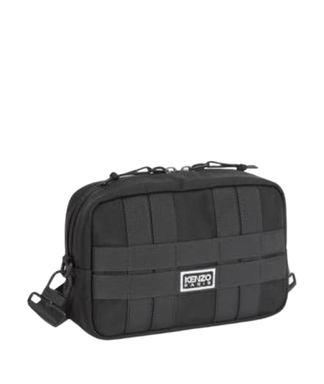 KENZO Черная синтетическая сумка на плечо, фото 1