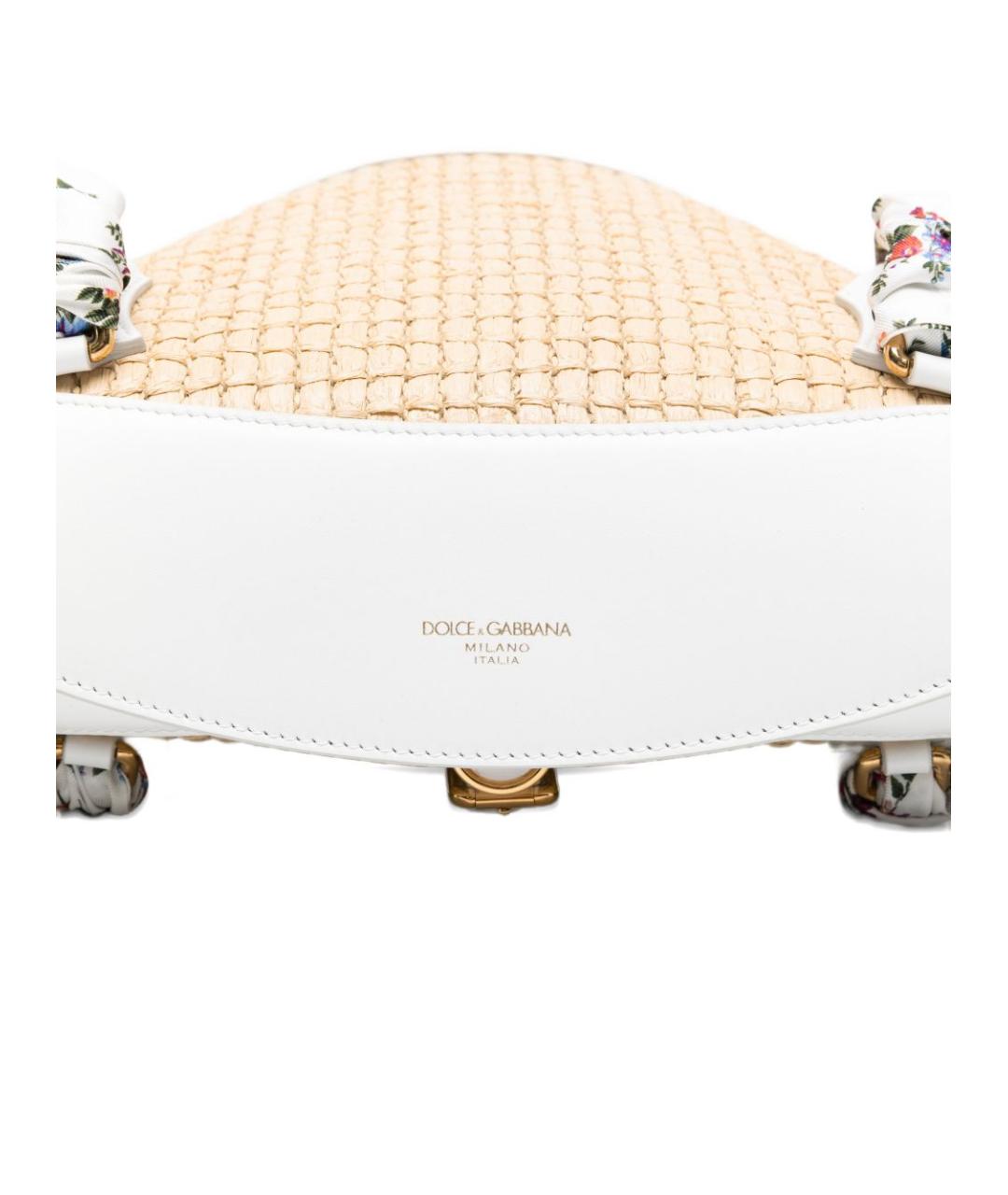 DOLCE&GABBANA Белая сумка через плечо, фото 5