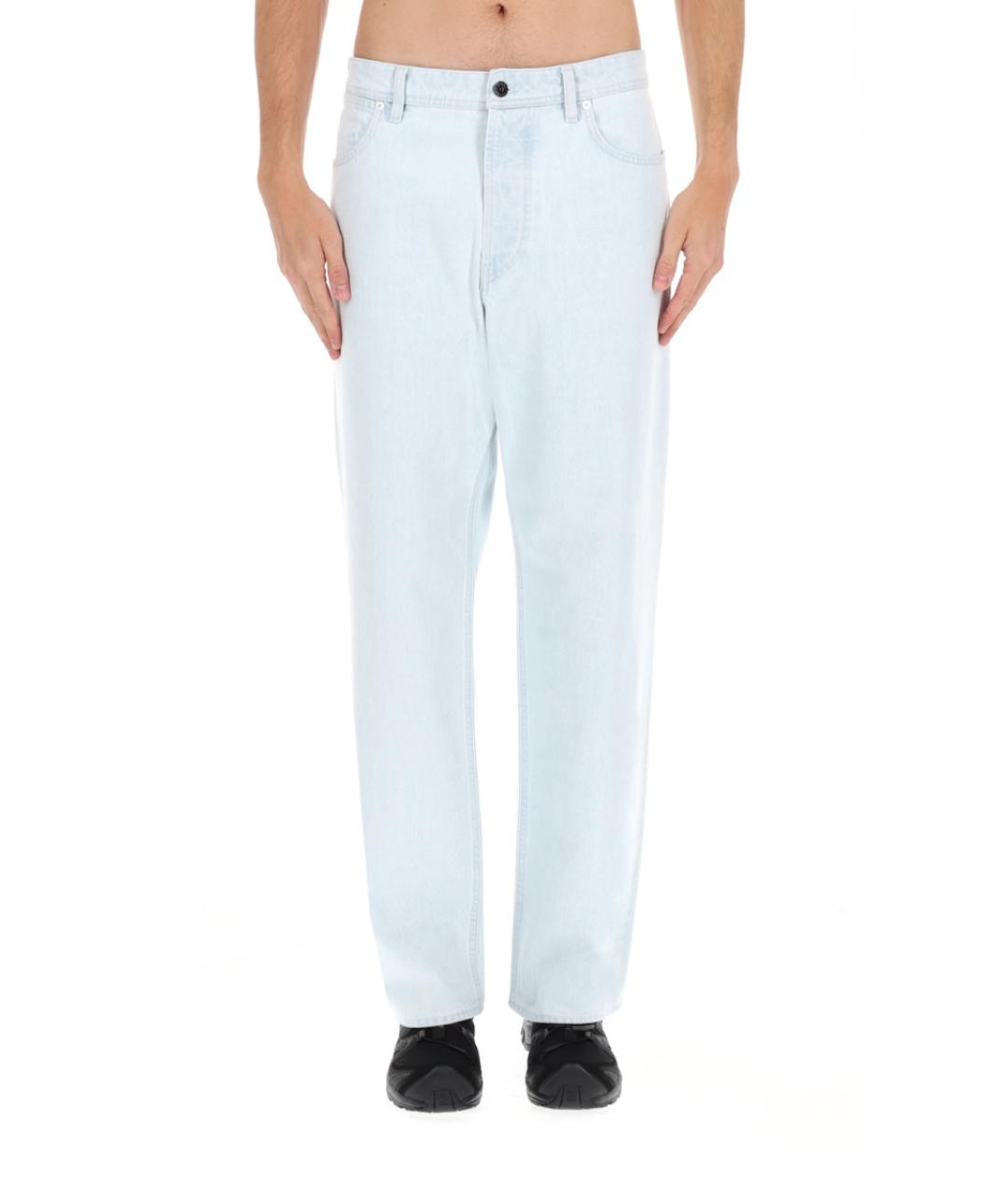 STONE ISLAND Синие хлопковые повседневные брюки, фото 3