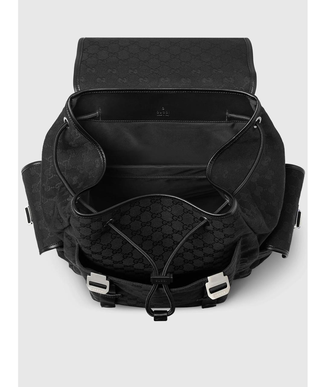 GUCCI Черный тканевый рюкзак, фото 5