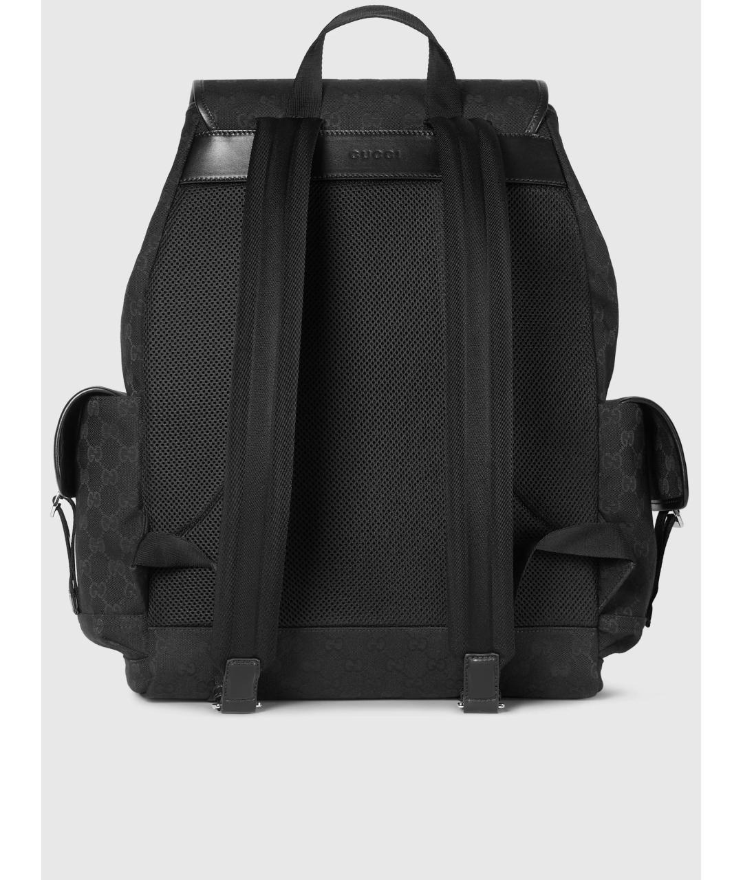 GUCCI Черный тканевый рюкзак, фото 4