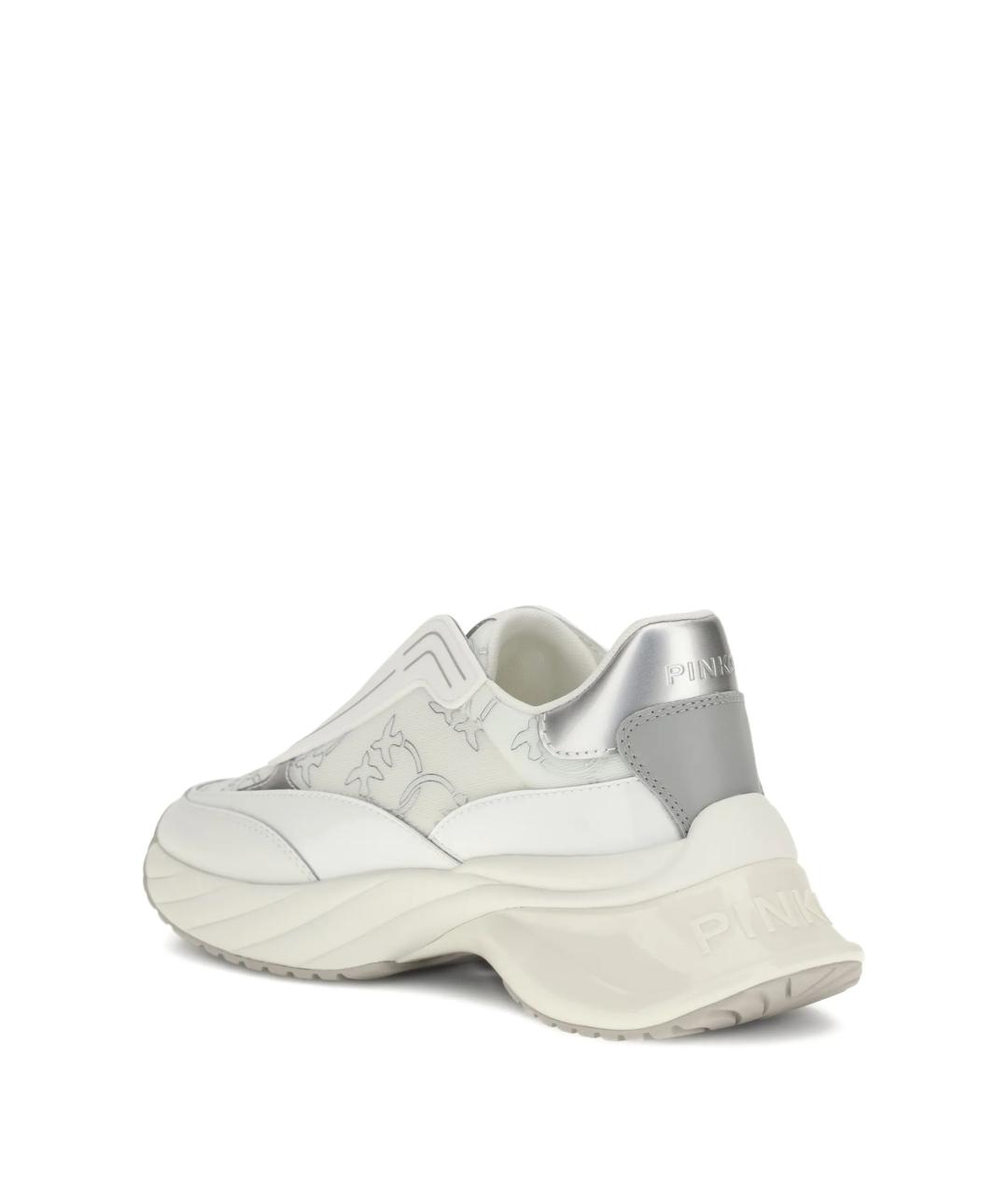 PINKO Белые кожаные кроссовки, фото 3