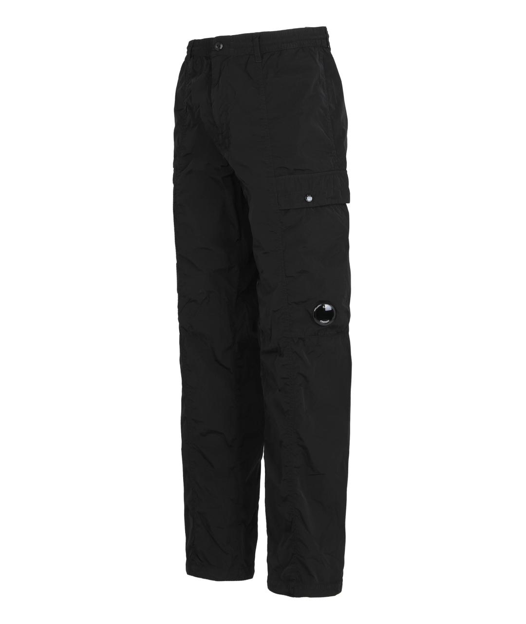 CP COMPANY Черные полиамидовые повседневные брюки, фото 3