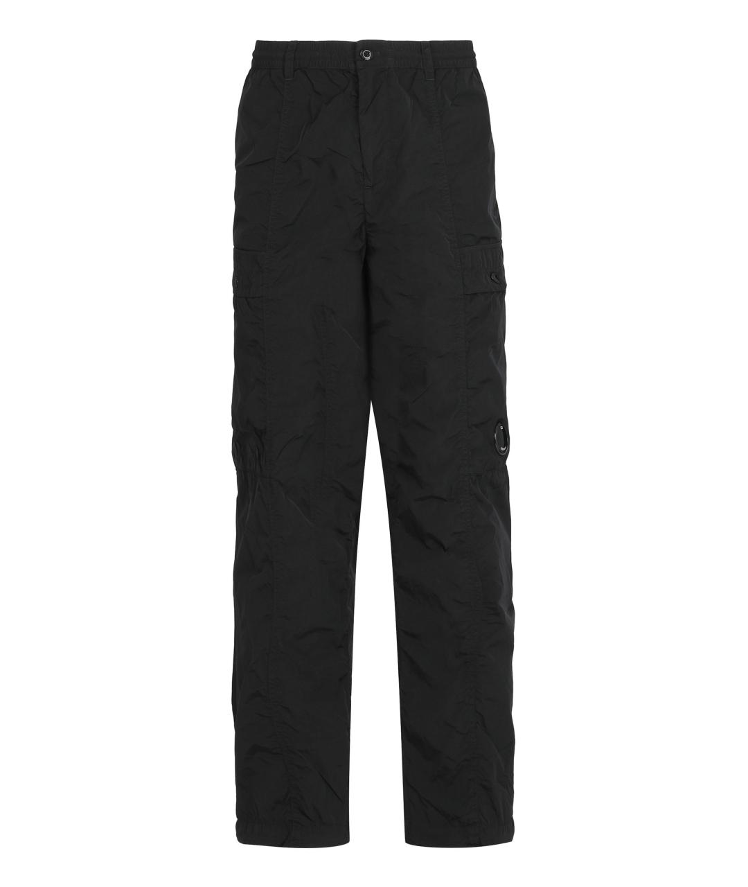 CP COMPANY Черные полиамидовые повседневные брюки, фото 1