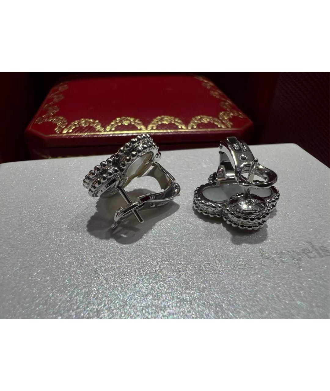 VAN CLEEF & ARPELS Серебряные серьги из белого золота, фото 4