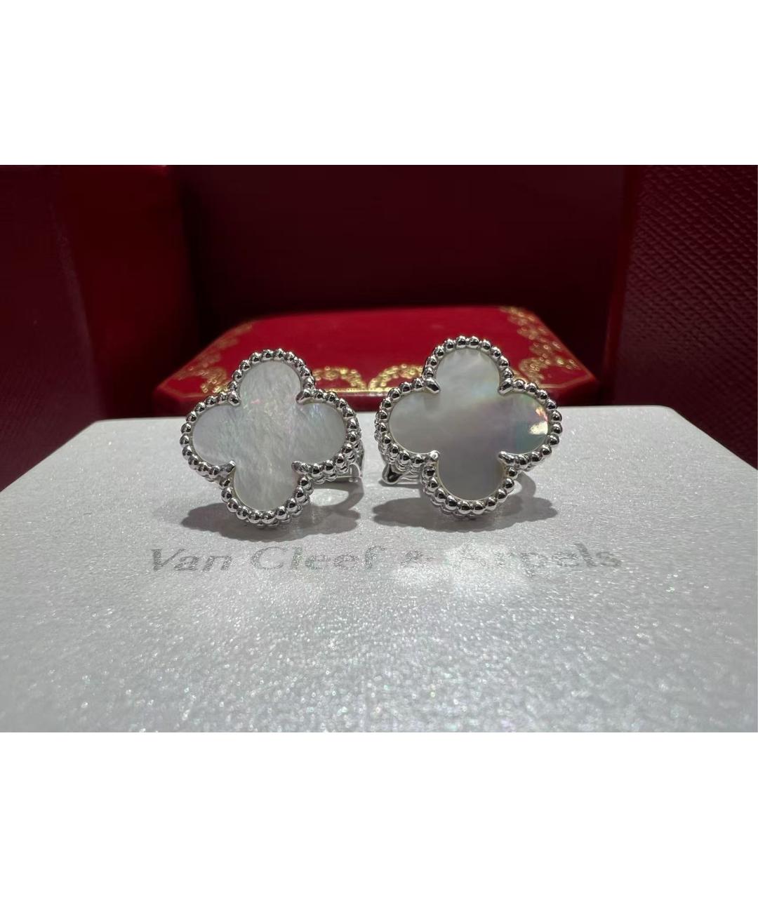 VAN CLEEF & ARPELS Серебряные серьги из белого золота, фото 2