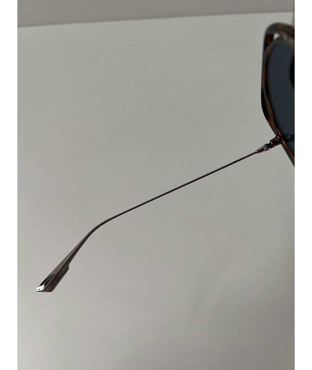 CHRISTIAN DIOR Черные металлические солнцезащитные очки, фото 8