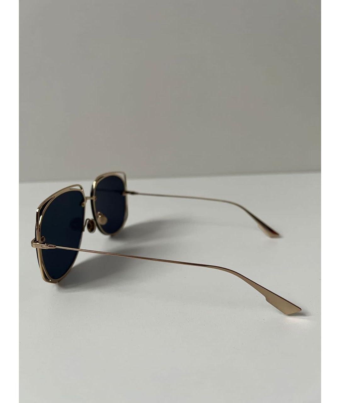 CHRISTIAN DIOR Черные металлические солнцезащитные очки, фото 4