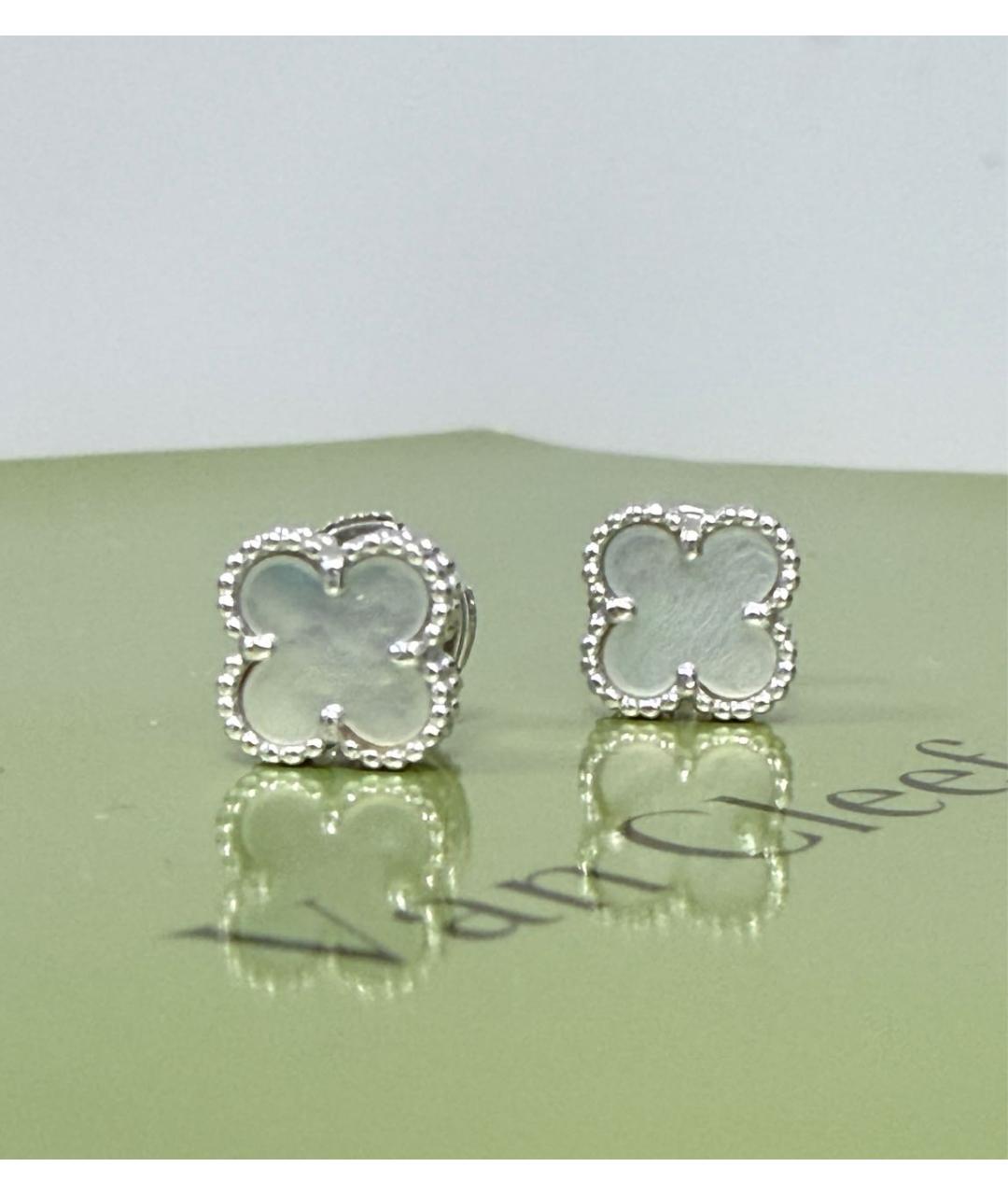 VAN CLEEF & ARPELS Белые серьги из белого золота, фото 3