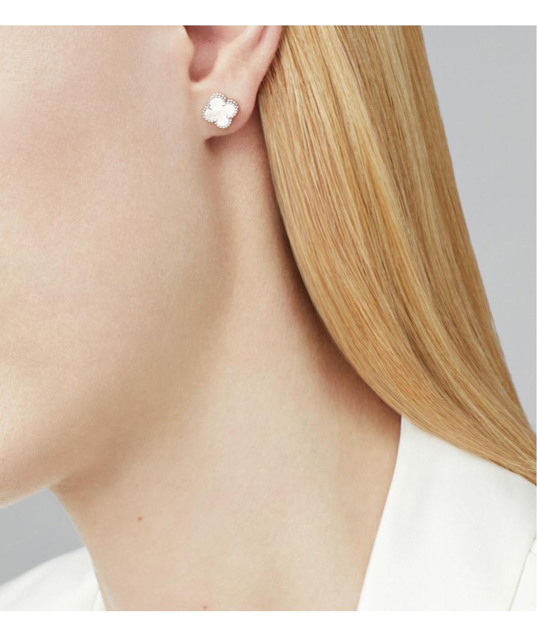 VAN CLEEF & ARPELS Белые серьги из белого золота, фото 5