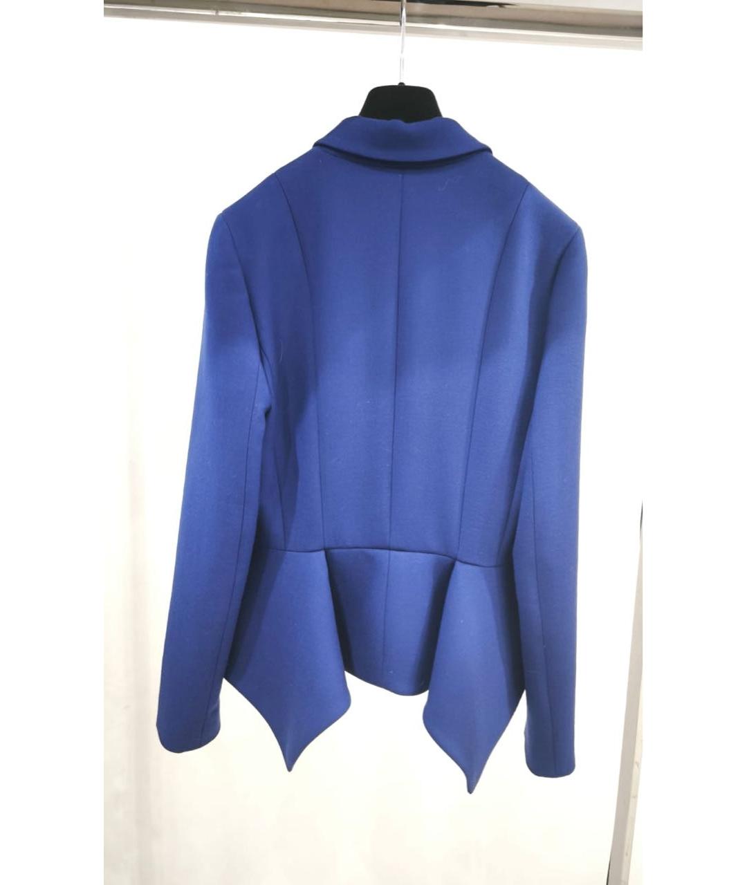 CHRISTIAN DIOR Синий шерстяной жакет/пиджак, фото 2