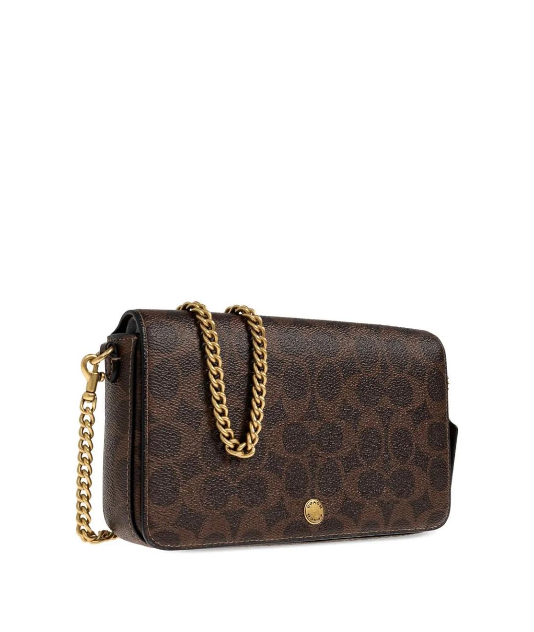 COACH Коричневая сумка через плечо, фото 4