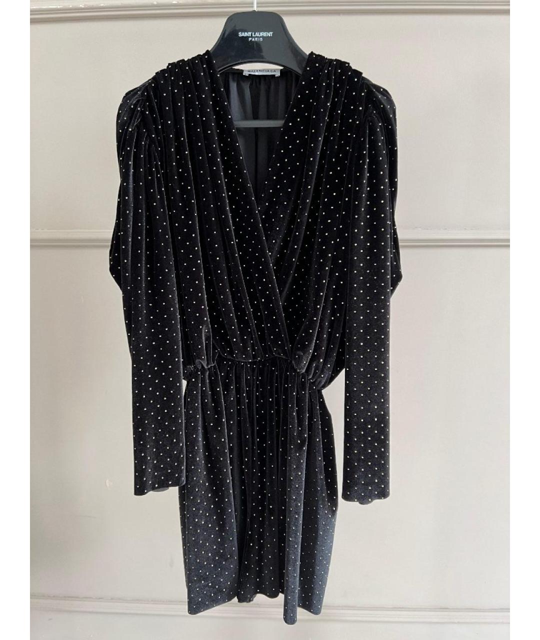 BALENCIAGA Черное повседневное платье, фото 9