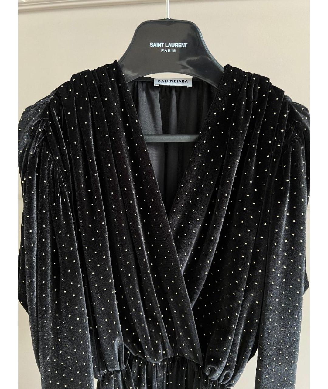 BALENCIAGA Черное повседневное платье, фото 2