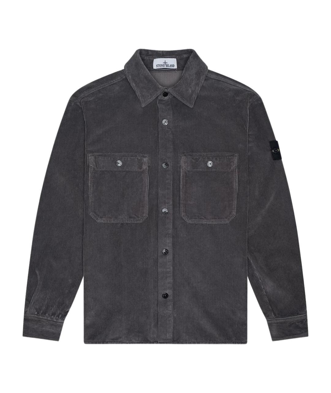 STONE ISLAND Серая хлопковая куртка, фото 1