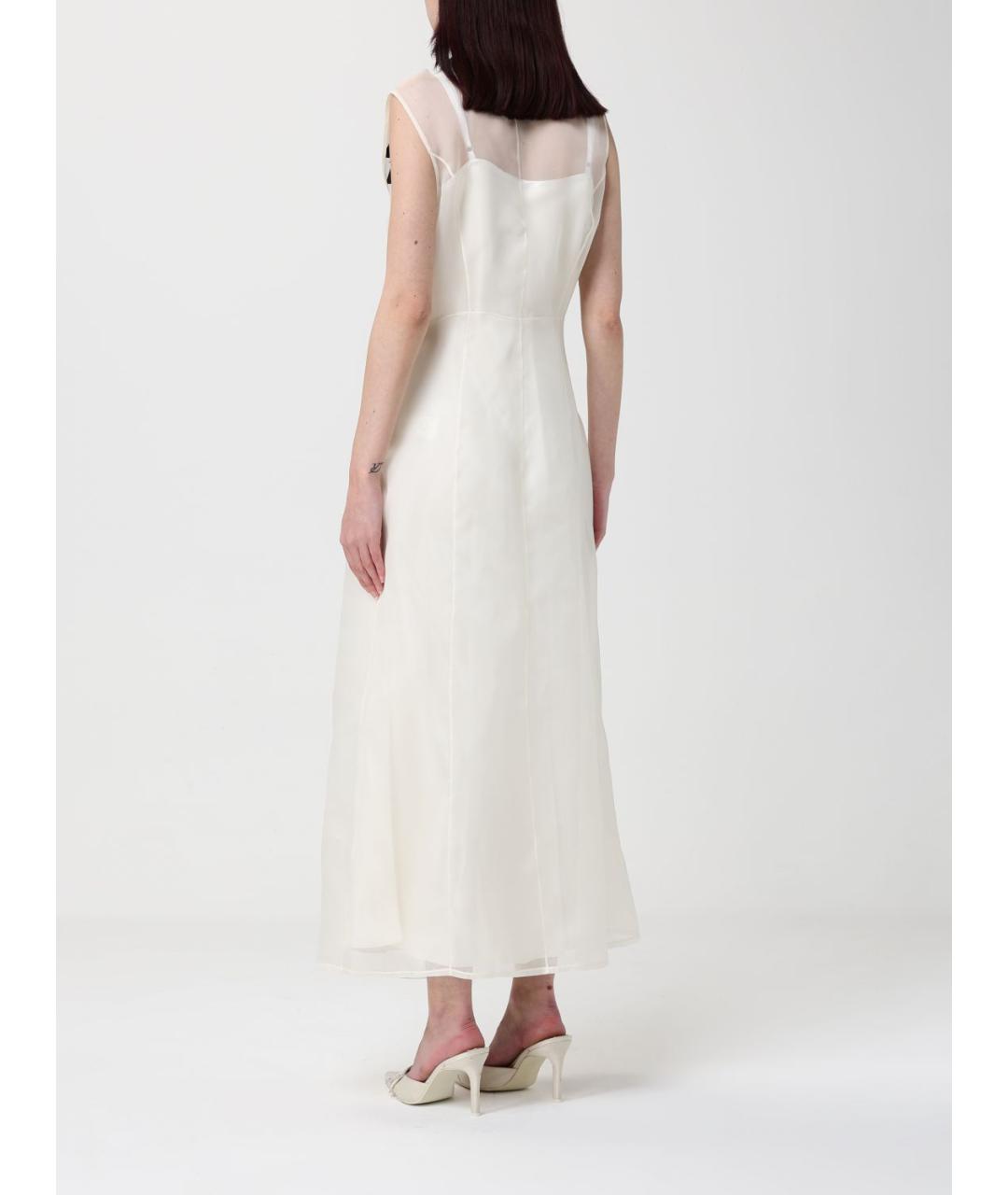 FABIANA FILIPPI Бежевое шерстяное вечернее платье, фото 2