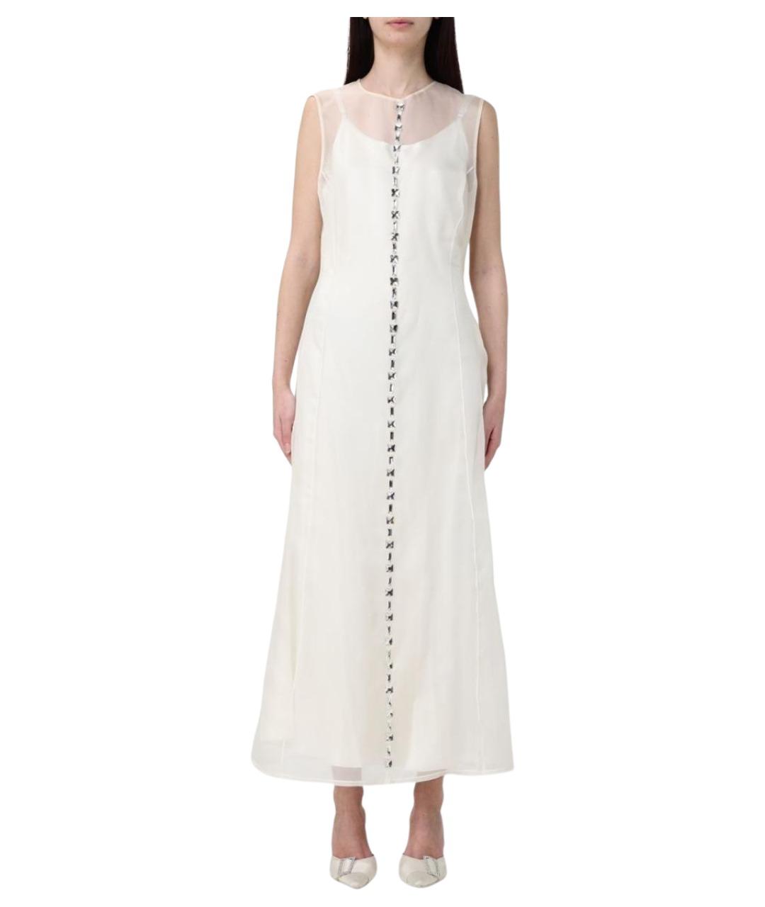 FABIANA FILIPPI Бежевое шерстяное вечернее платье, фото 1