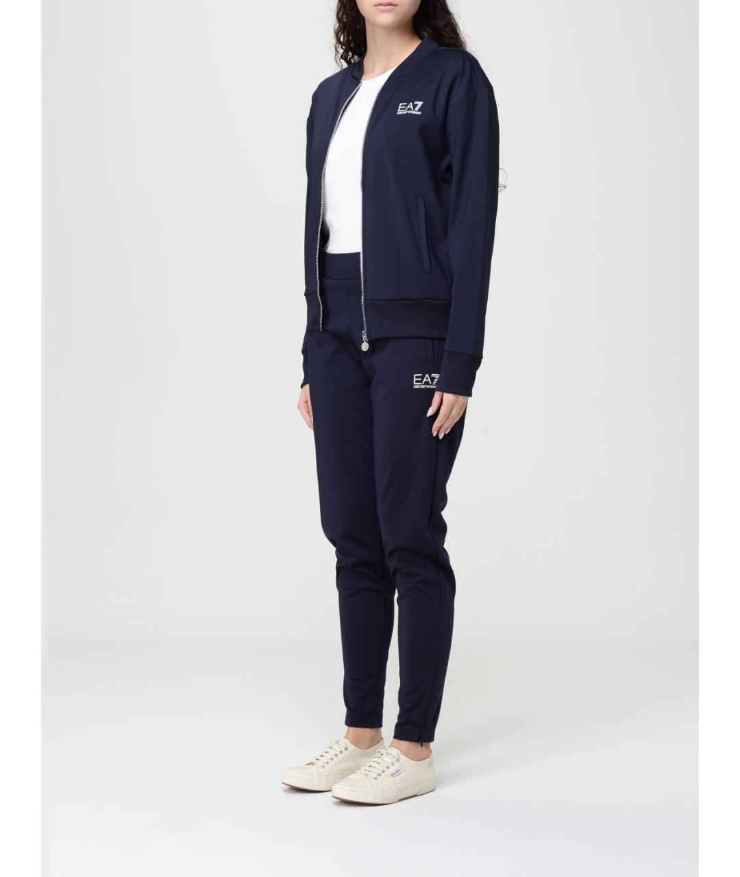 EA7 Синий полиэстеровый спортивные костюмы, фото 4