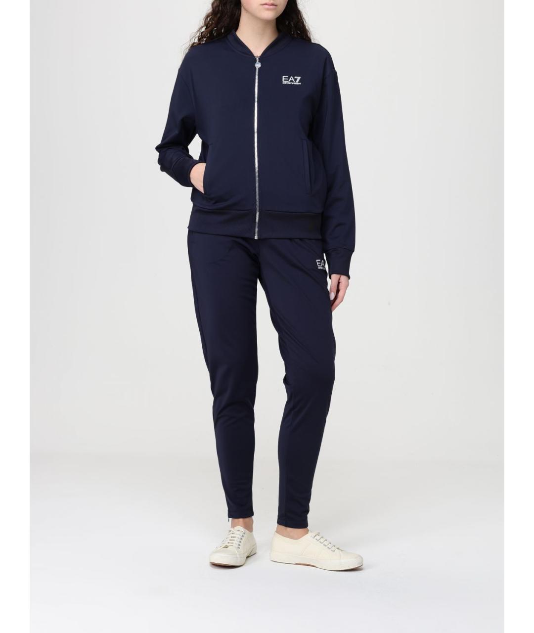 EA7 Синий полиэстеровый спортивные костюмы, фото 2